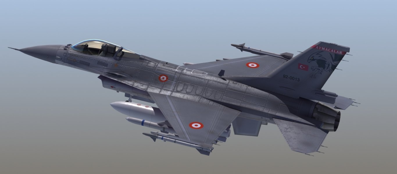 Aeroplano F16 Tourkiko 210120